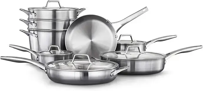 Calphalon Premier Stainless Steel 13-Piece Cookware Set