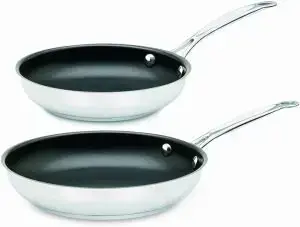 Cuisinart Chef's Classic Stainless Nonstick Skillet Set