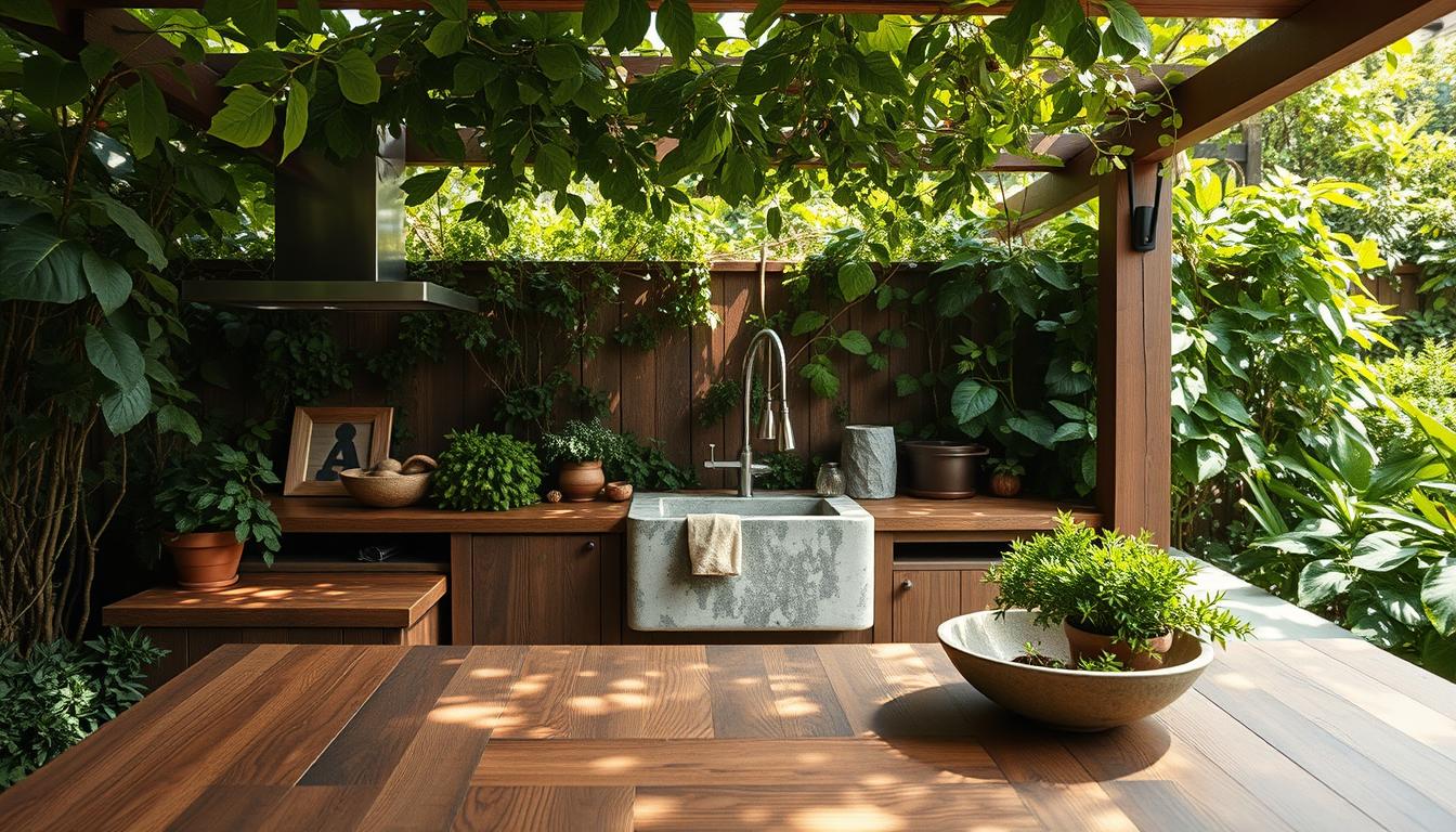 Read more about the article Eco-Friendly Outdoor Kitchen Materials for Sustainable Living