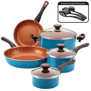 Farberware Glide Dishwasher Safe Nonstick Cookware Pots and Pans Set