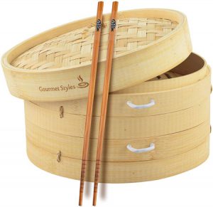 Gourmet Styles | Traditional Handmade Natural Bamboo Steamer Basket