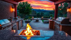 Read more about the article How to Integrate a Fire Pit into Your Outdoor Kitchen Design