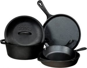 Read more about the article Lodge 5 Piece Cast Iron Cookware Set Review