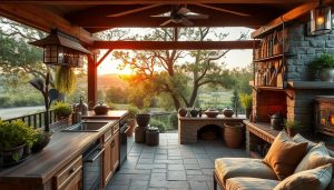 Read more about the article Rustic Outdoor Kitchen Decor: A Timeless & Cozy Look
