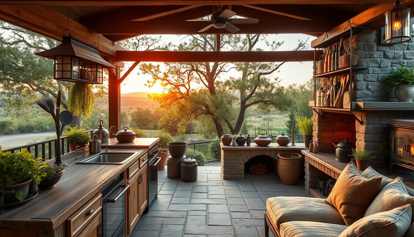 Read more about the article Rustic Outdoor Kitchen Decor: A Timeless & Cozy Look